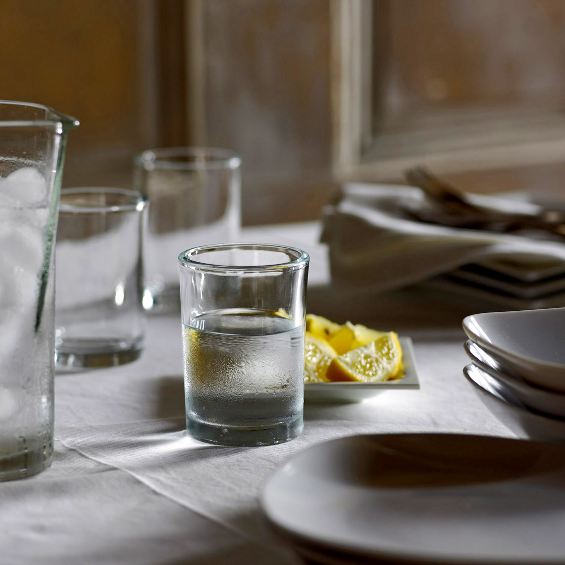 Product Photography, Beverage_Glassware_Water_White on white